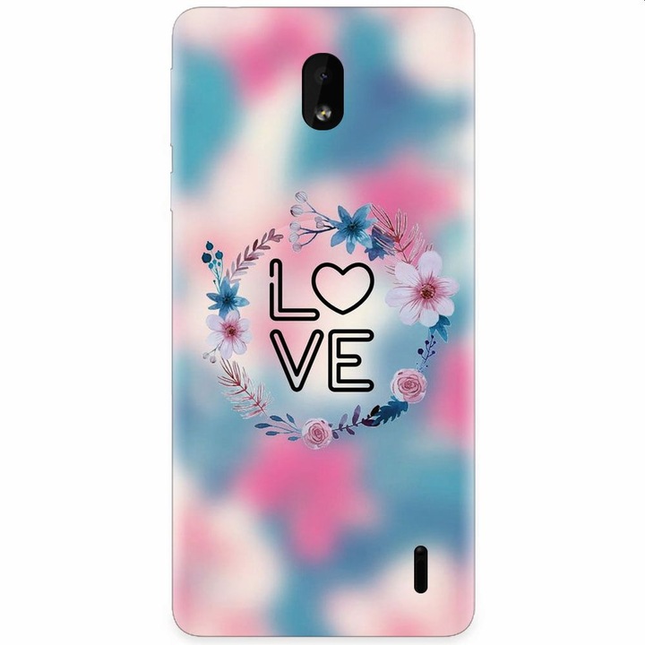 Силиконов кейс за Nokia 1 Plus, Love 001