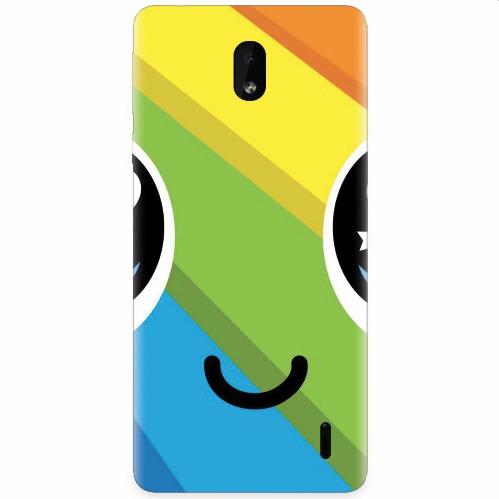 Husa silicon pentru Nokia 1 Plus, Happy Face