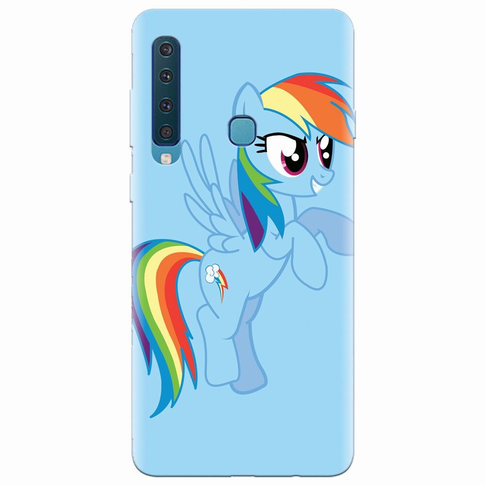 Husa silicon pentru Samsung Galaxy A9 2018, Rainbow Dash