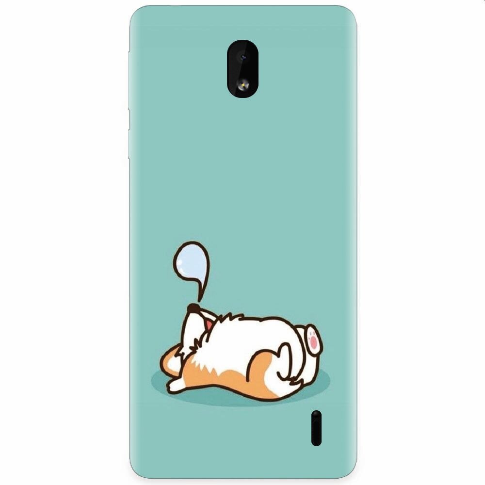 Husa silicon pentru Nokia 1 Plus, Cute Corgi