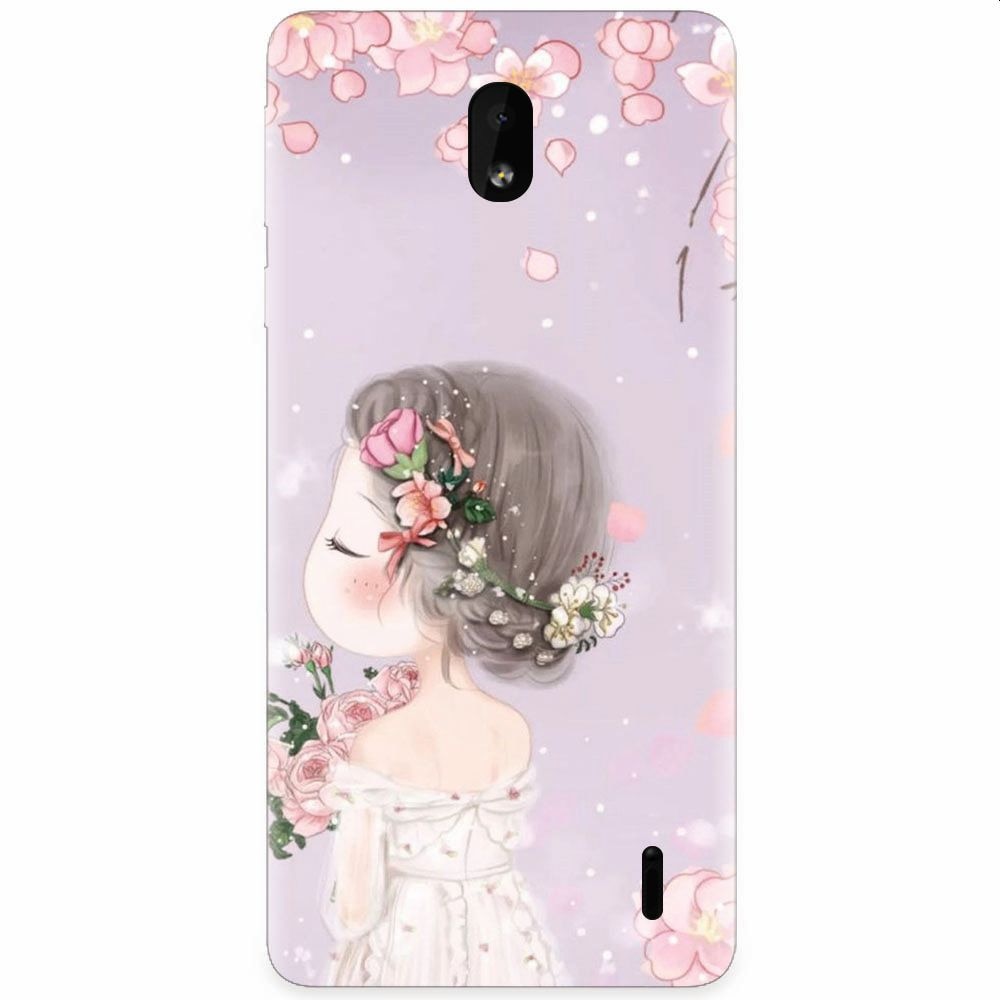 Husa silicon pentru Nokia 1 Plus, Girl 001