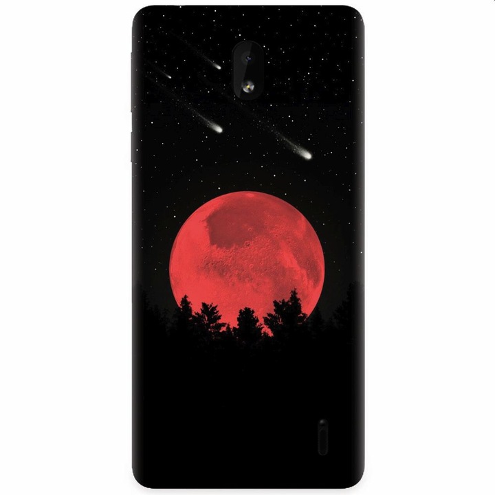 Силиконов кейс за Nokia 1 Plus, Blood Moon