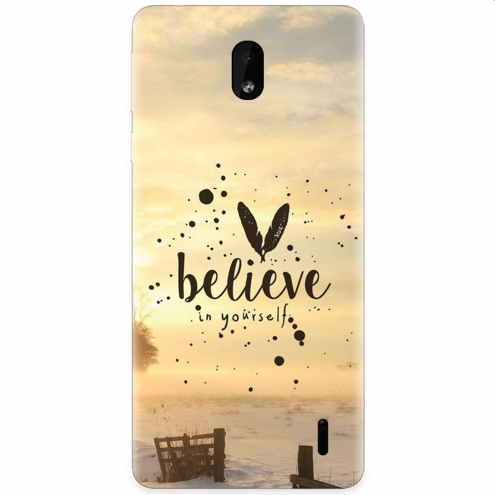Husa silicon pentru Nokia 1 Plus, Believe In Yourself