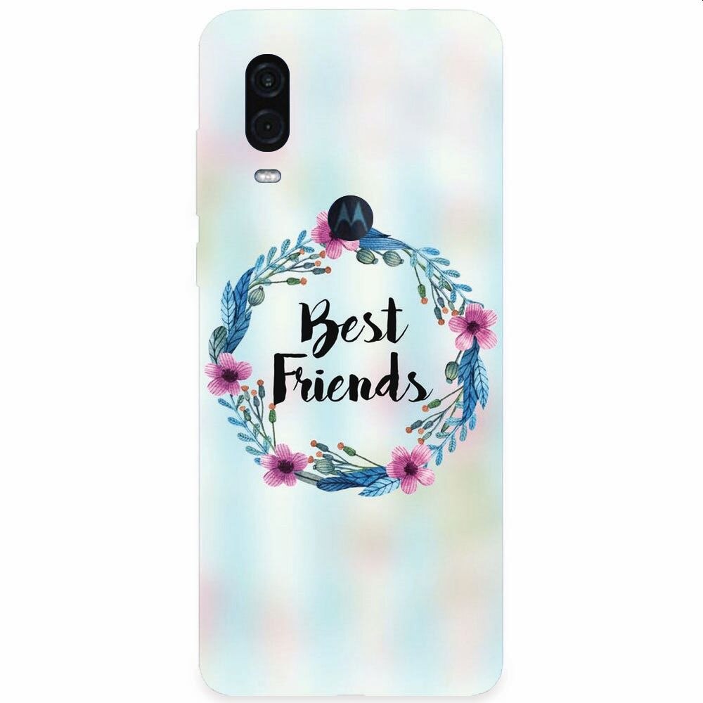 Husa silicon pentru Motorola One Vision, Best Friends 001
