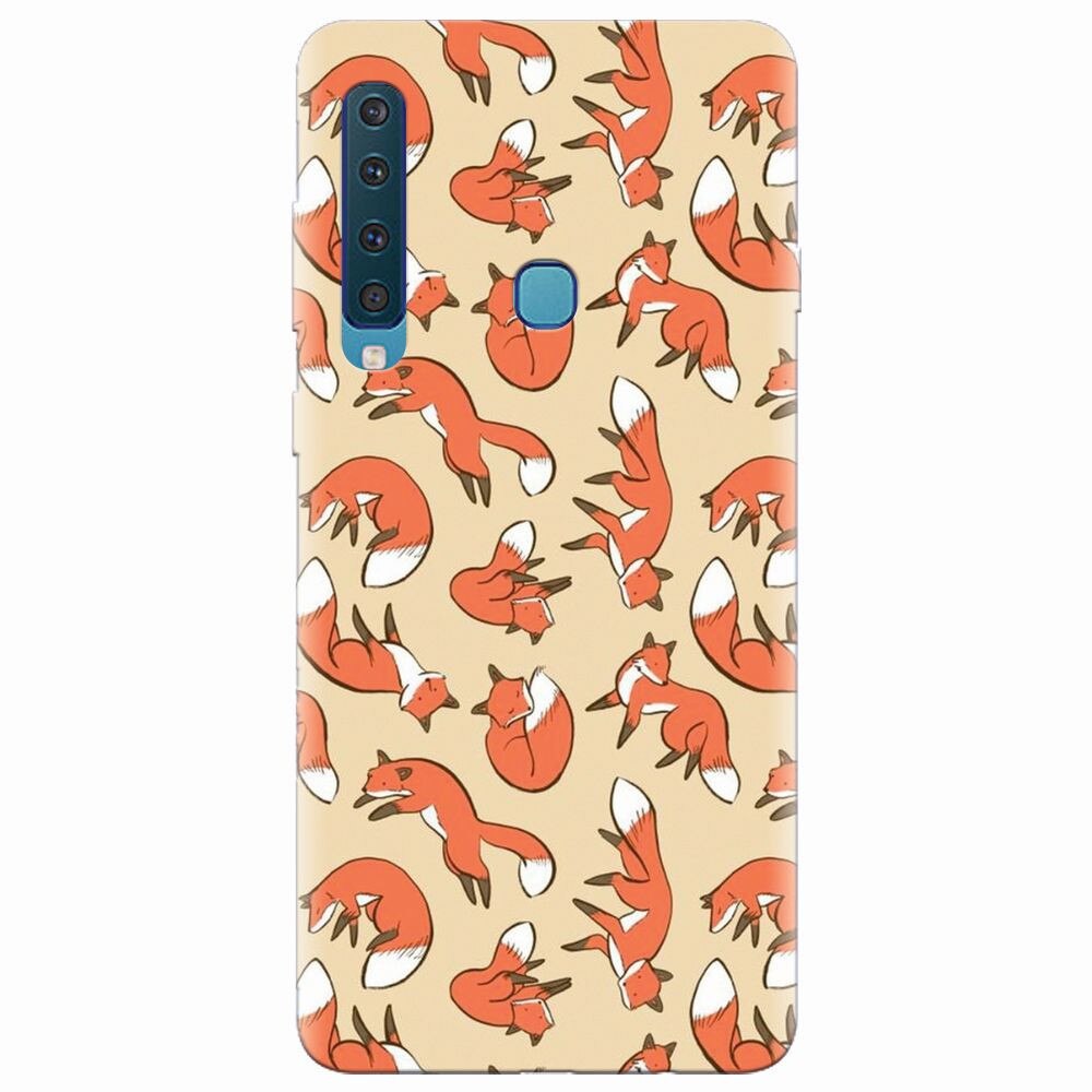 Husa silicon pentru Samsung Galaxy A9 2018, Red Foxes