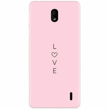 Husa silicon pentru Nokia 1 Plus, Love Husa silicon pentru Nokia 1 Plus, Love