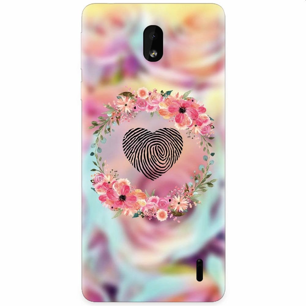 Husa silicon pentru Nokia 1 Plus, Fingerprint