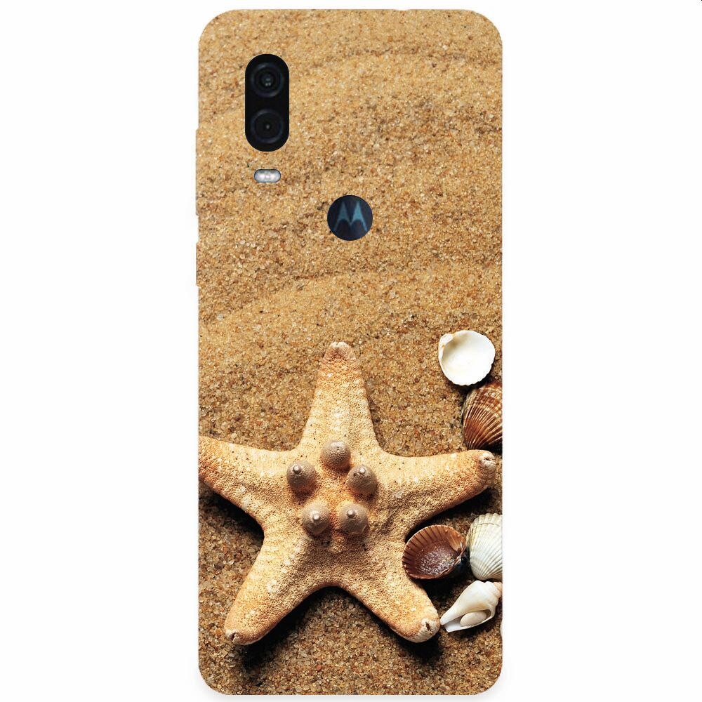Husa silicon pentru Motorola One Vision, Sea Shells