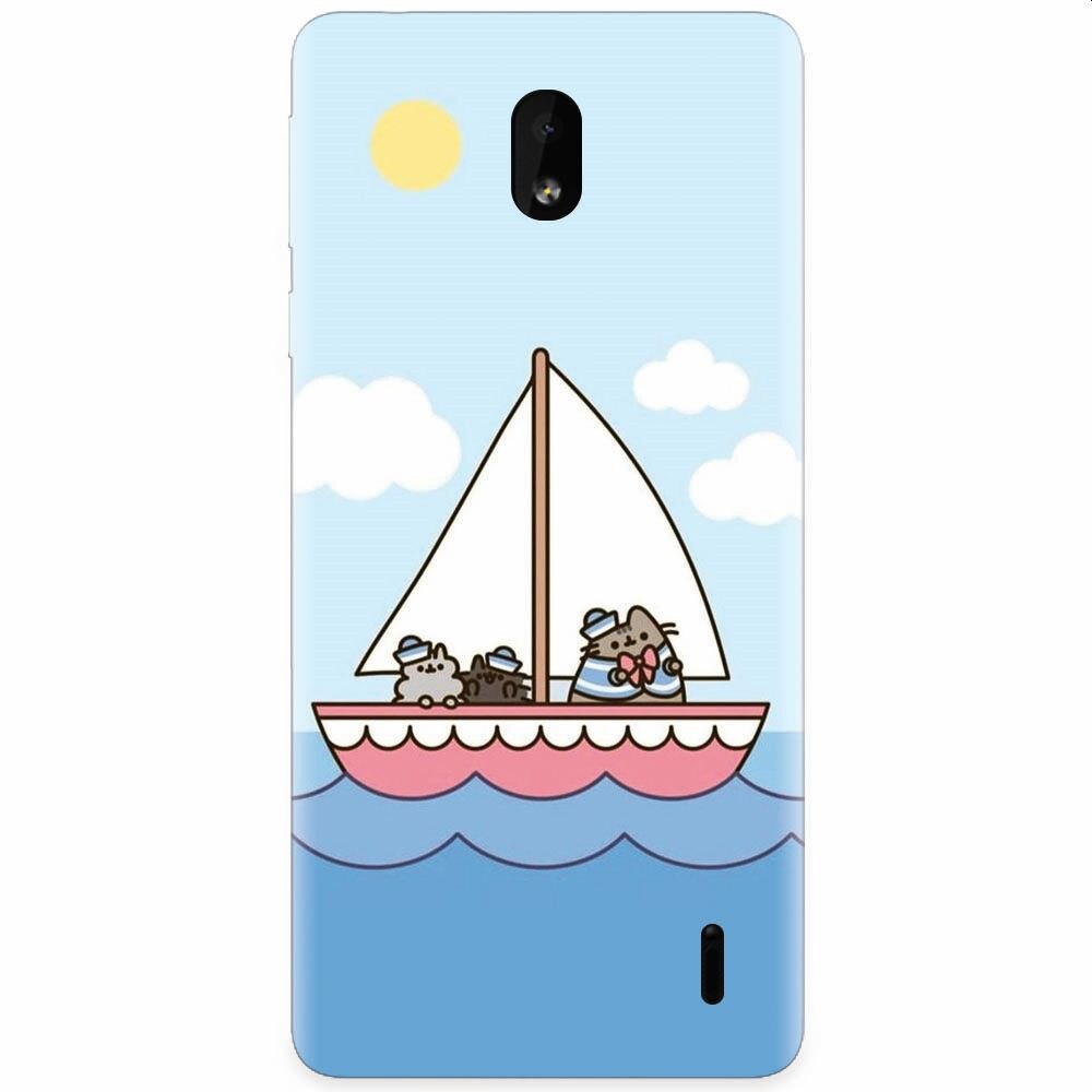 Husa silicon pentru Nokia 1 Plus, Happy Sailors