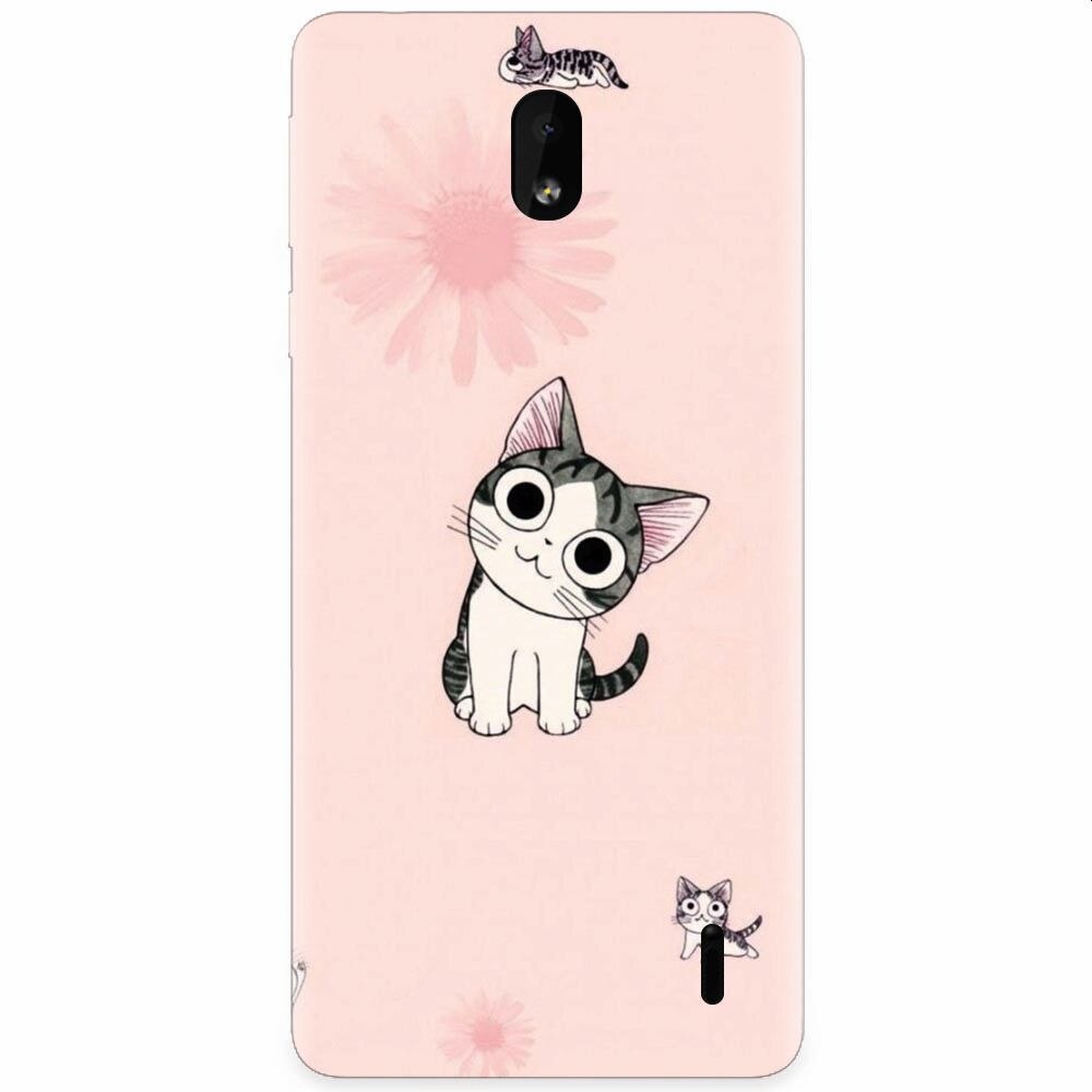 Husa silicon pentru Nokia 1 Plus, Cute Cat 101