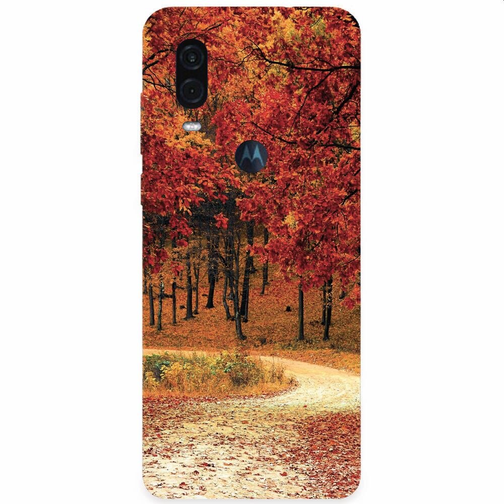 Husa silicon pentru Motorola One Vision, Autumn
