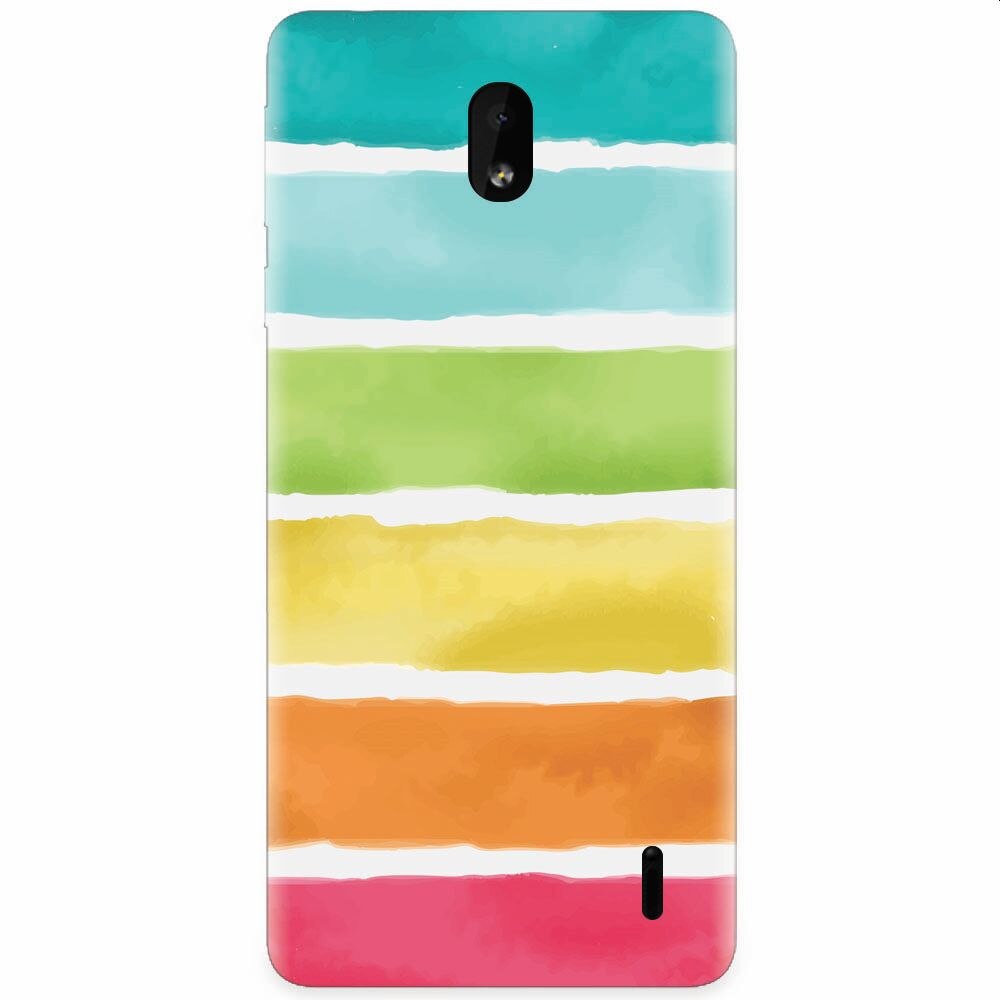 Husa silicon pentru Nokia 1 Plus, Watercolors