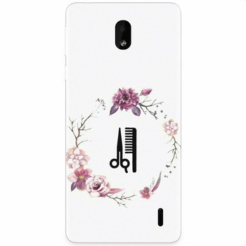 Husa silicon pentru Nokia 1 Plus, Icon Barber Husa silicon pentru Nokia 1 Plus, Icon Barber