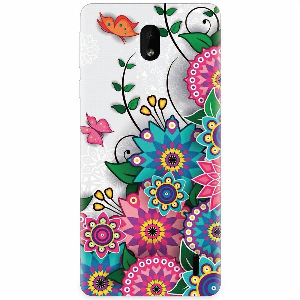 Husa silicon pentru Nokia 1 Plus, Mandala Flowers