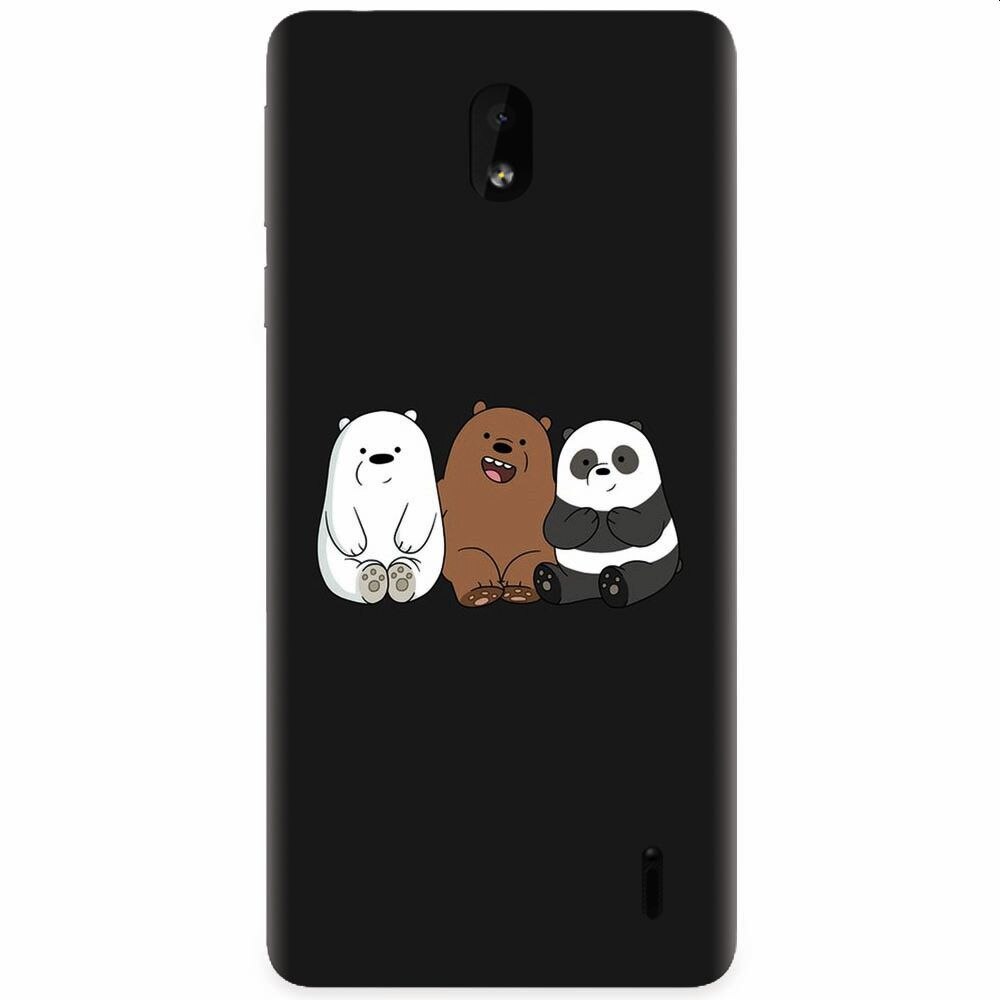 Husa silicon pentru Nokia 1 Plus, Bears