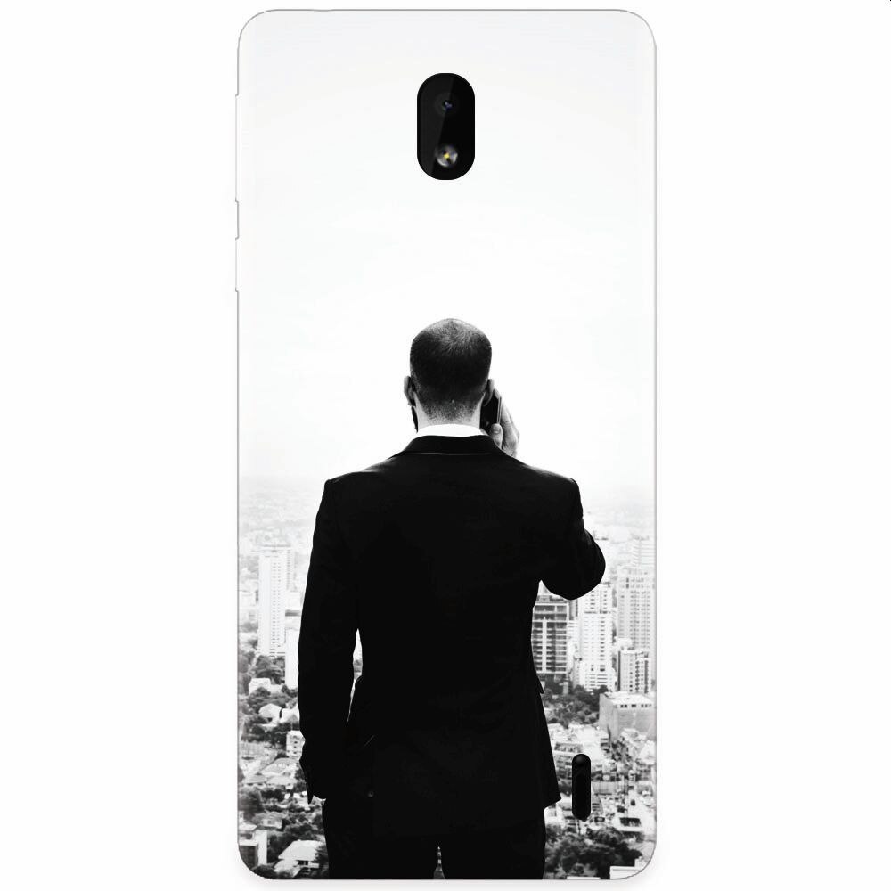 Husa silicon pentru Nokia 1 Plus, Man In Suit