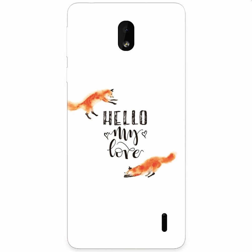 Husa silicon pentru Nokia 1 Plus, Hello My Love