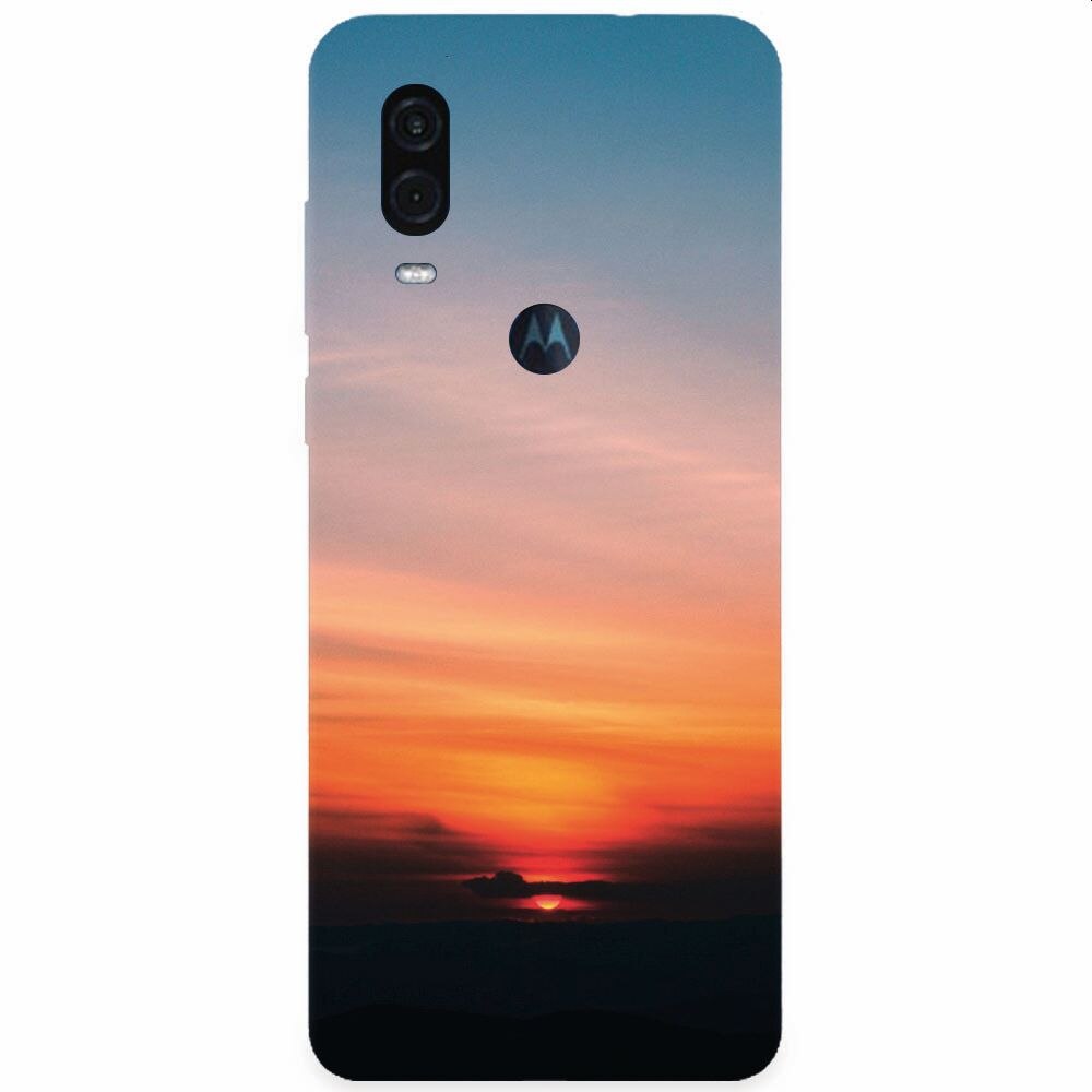 Husa silicon pentru Motorola One Vision, Calm Clouds