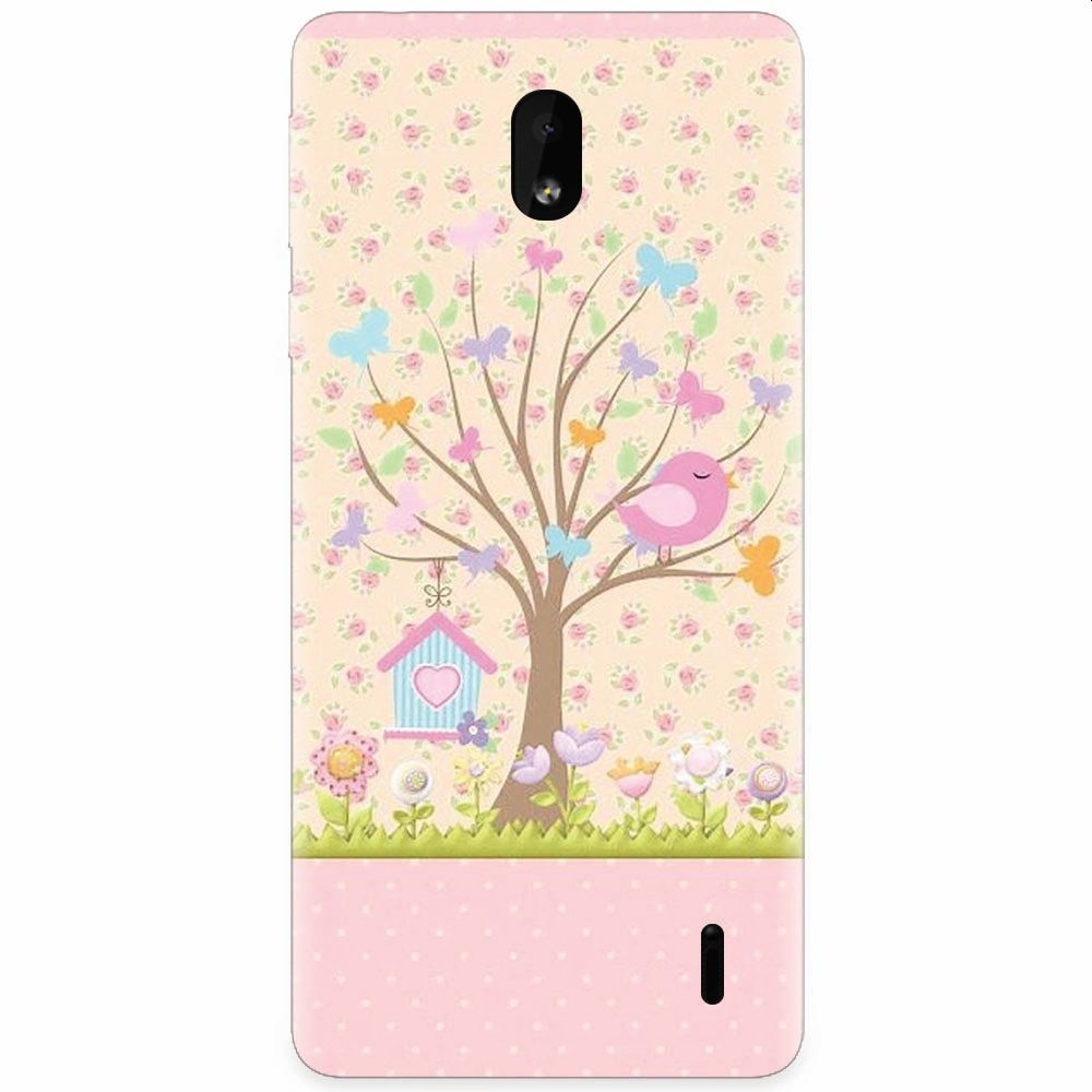 Husa silicon pentru Nokia 1 Plus, Cute Birdhouse