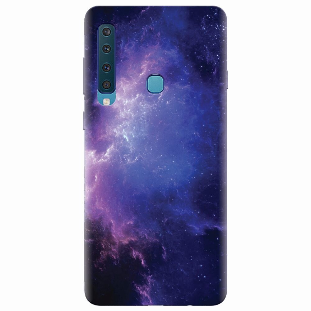 Husa silicon pentru Samsung Galaxy A9 2018, Purple Space Nebula