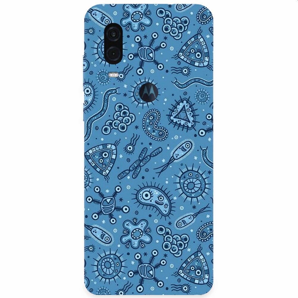 Husa silicon pentru Motorola One Vision, Bacteria