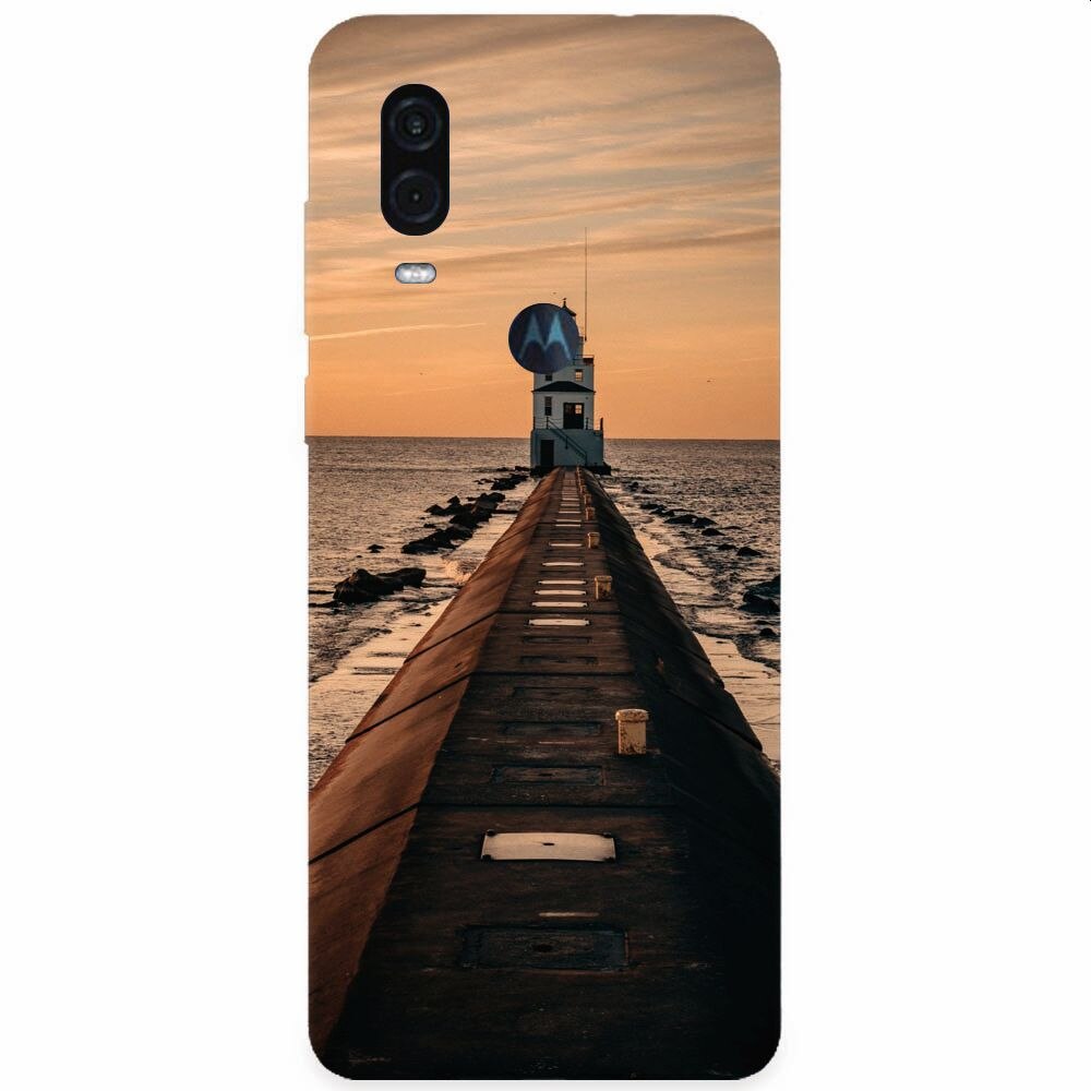 Husa silicon pentru Motorola One Vision, Dawn Dusk
