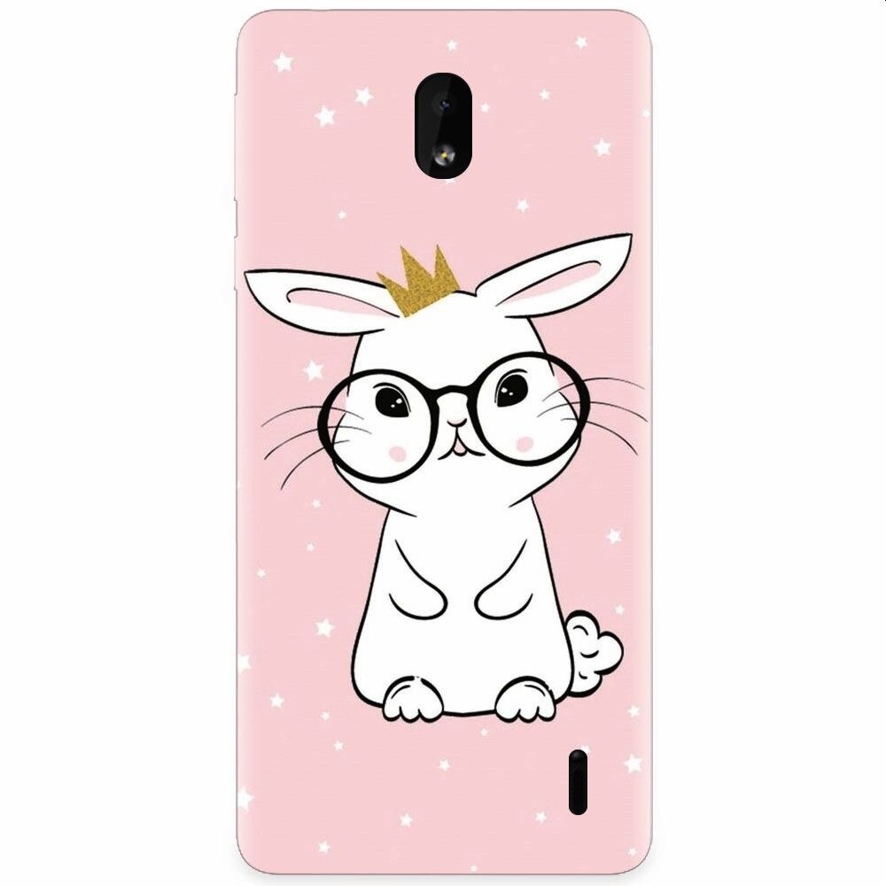 Husa silicon pentru Nokia 1 Plus, Cute Rabbit