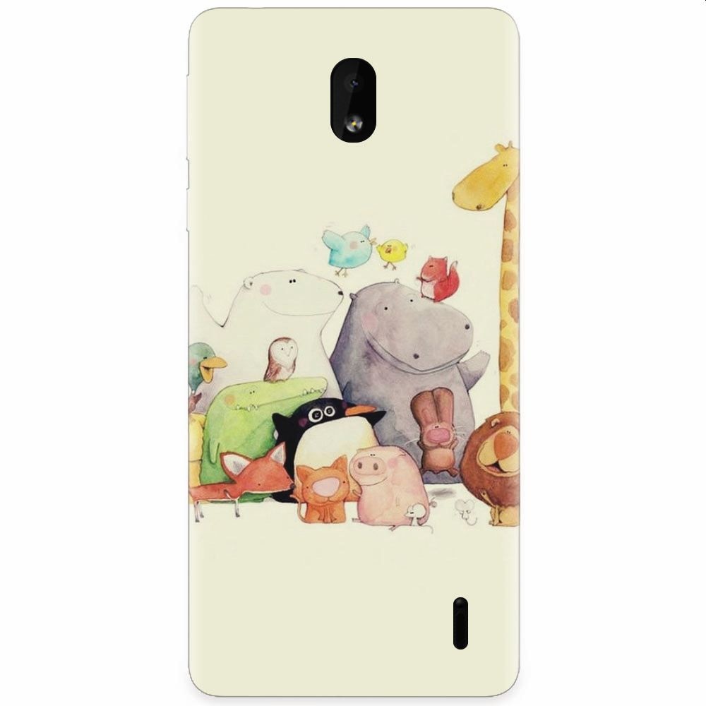 Husa silicon pentru Nokia 1 Plus, Cute Cartoon Animals