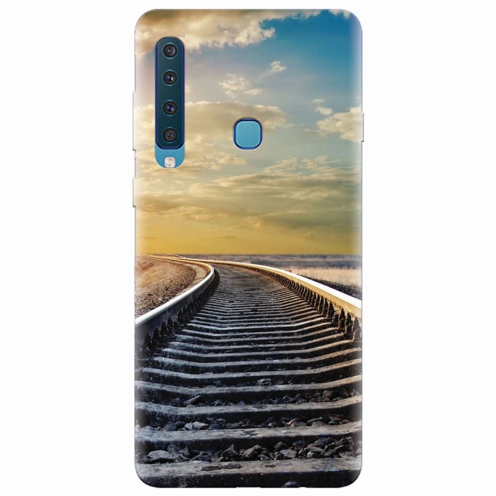 Husa silicon pentru Samsung Galaxy A9 2018, Railroad Horizon