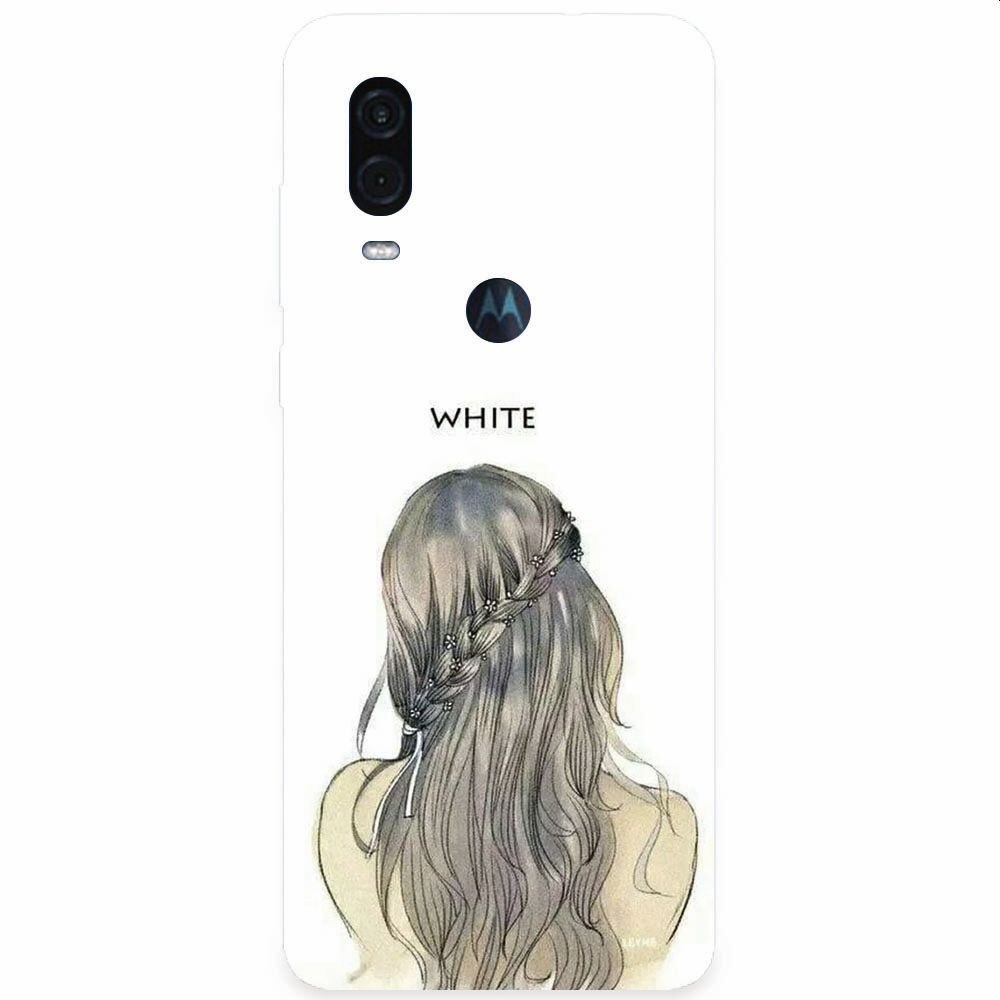 Husa silicon pentru Motorola One Vision, White