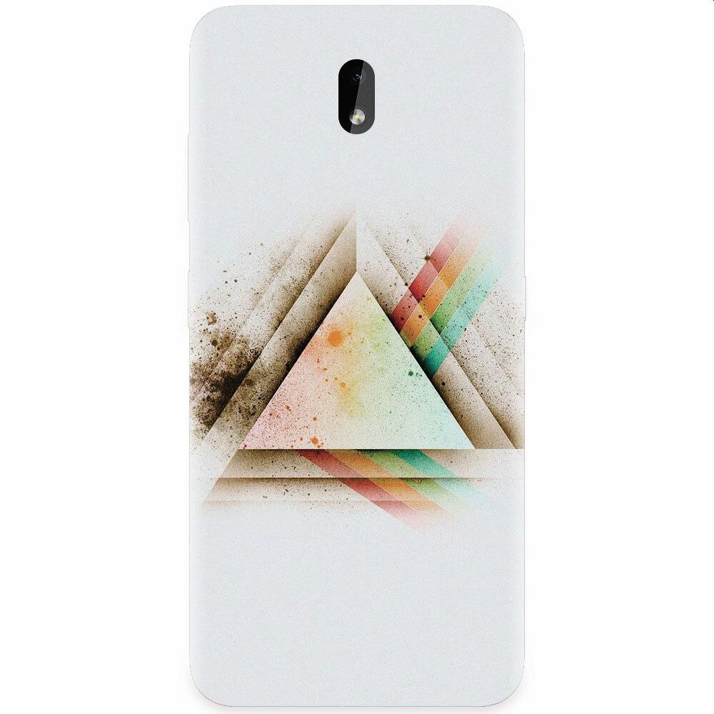 Husa silicon pentru Nokia 3.2, Abstract Grunge Light Triangle
