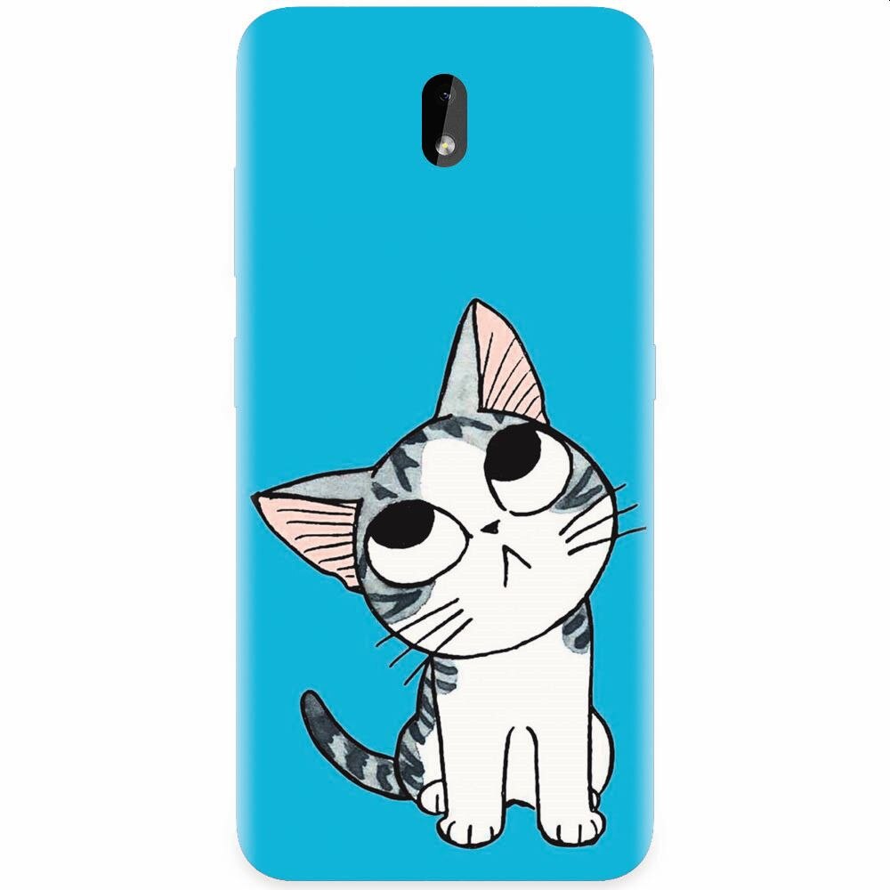Husa silicon pentru Nokia 3.2, Cat Lovely Cartoon