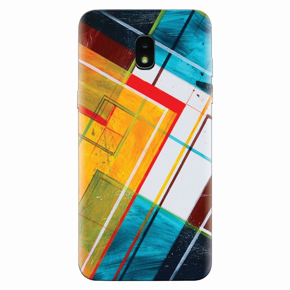 Husa silicon pentru Samsung Galaxy J3 2018, Abstraction Color Shape