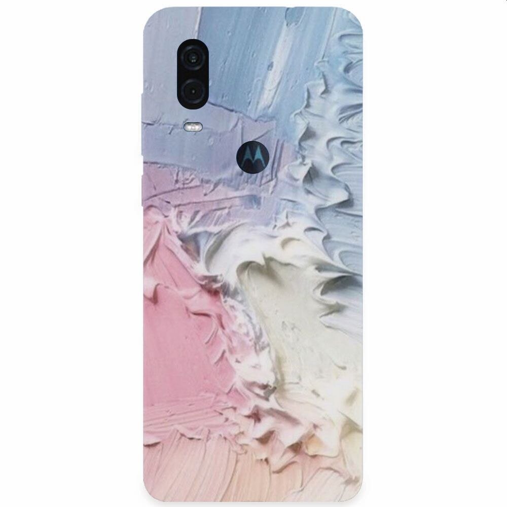 Husa silicon pentru Motorola One Vision, Paint