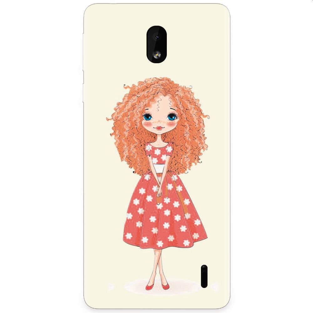Husa silicon pentru Nokia 1 Plus, Sweet Little Girl