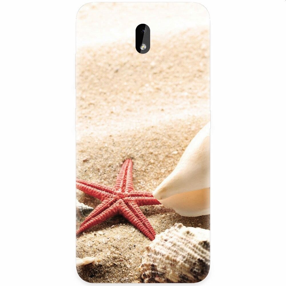 Husa silicon pentru Nokia 3.2, Beach Shells And Starfish