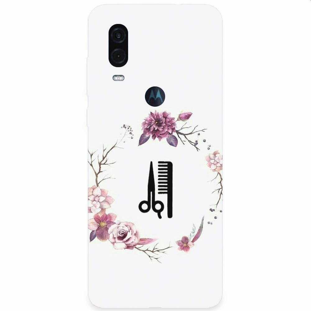 Husa silicon pentru Motorola One Vision, Icon Barber