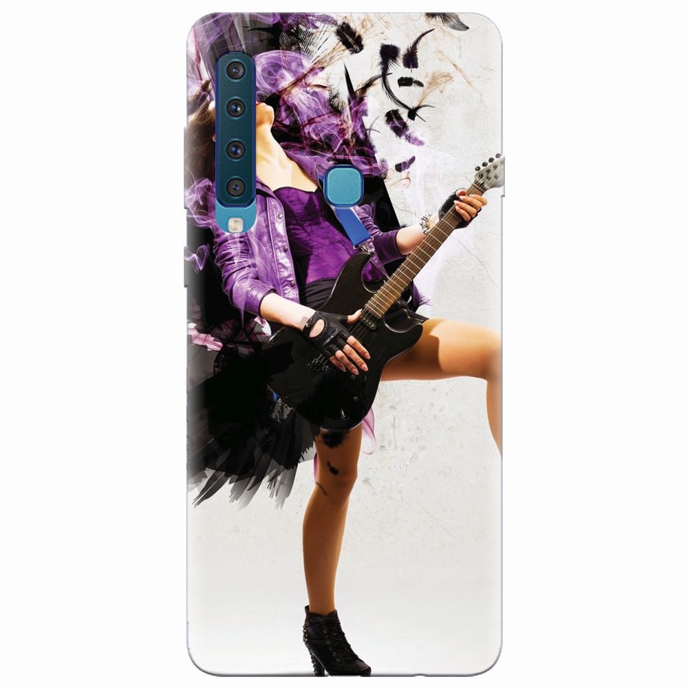 Husa silicon pentru Samsung Galaxy A9 2018, Rock Music Girl