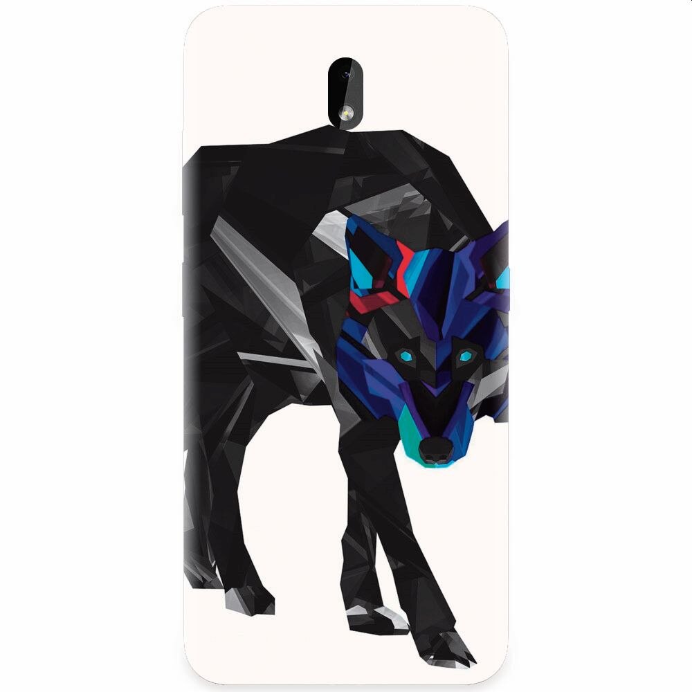 Husa silicon pentru Nokia 3.2, Abstract Wolf