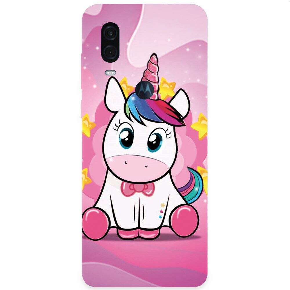 Husa silicon pentru Motorola One Vision, Dream Like A Unicorn