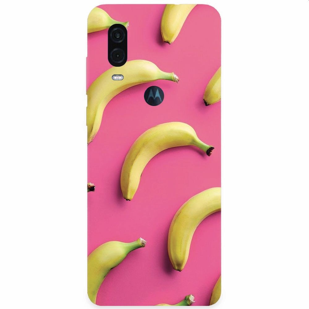 Husa silicon pentru Motorola One Vision, Banana