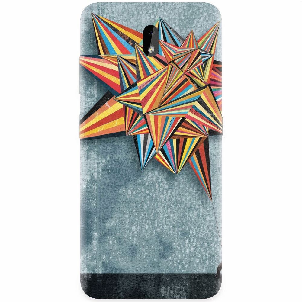 Husa silicon pentru Nokia 3.2, Abstract Colorful Balloon Triangles