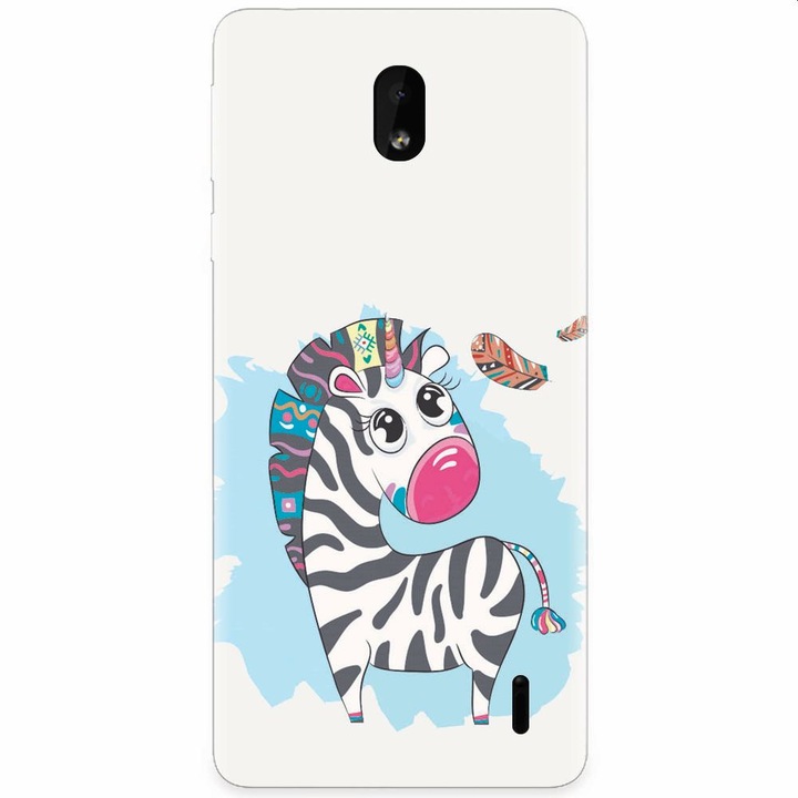 Силиконов кейс за Nokia 1 Plus, Zebra