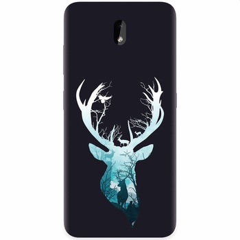 Husa silicon pentru Nokia 3.2, Cerb Husa silicon pentru Nokia 3.2, Cerb