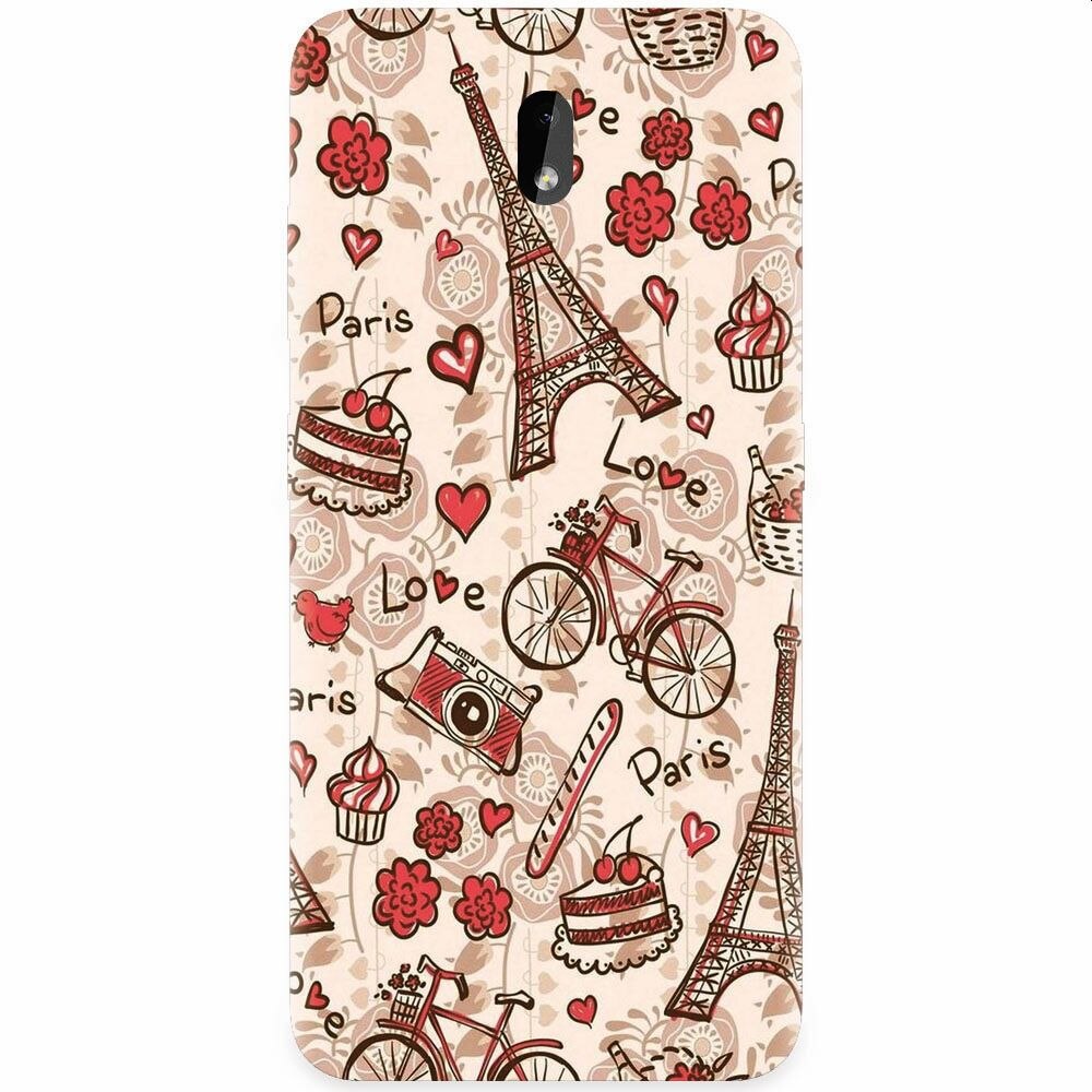 Husa silicon pentru Nokia 3.2, Paris Love
