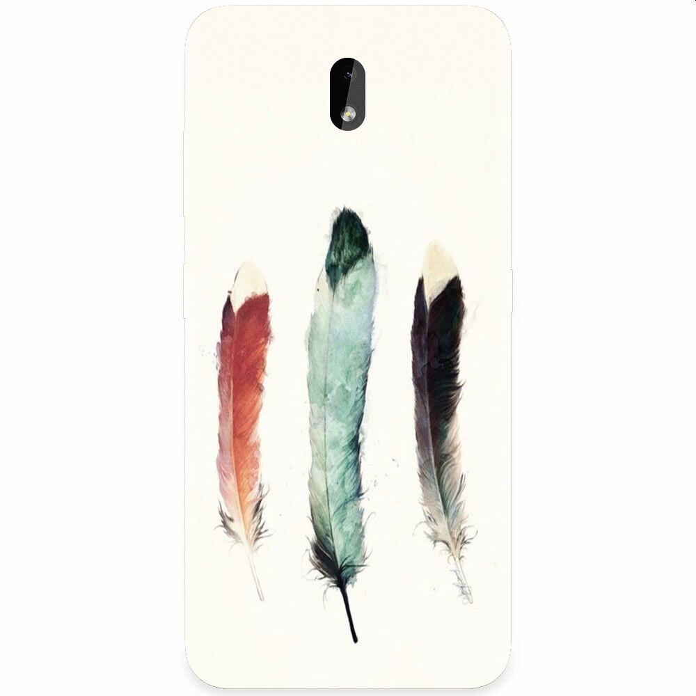 Husa silicon pentru Nokia 3.2, Three Feathers