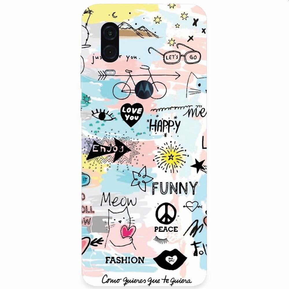 Husa silicon pentru Motorola One Vision, Enjoy