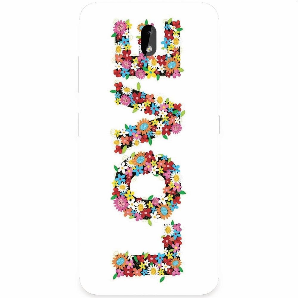 Husa silicon pentru Nokia 3.2, Love Made By Flowers