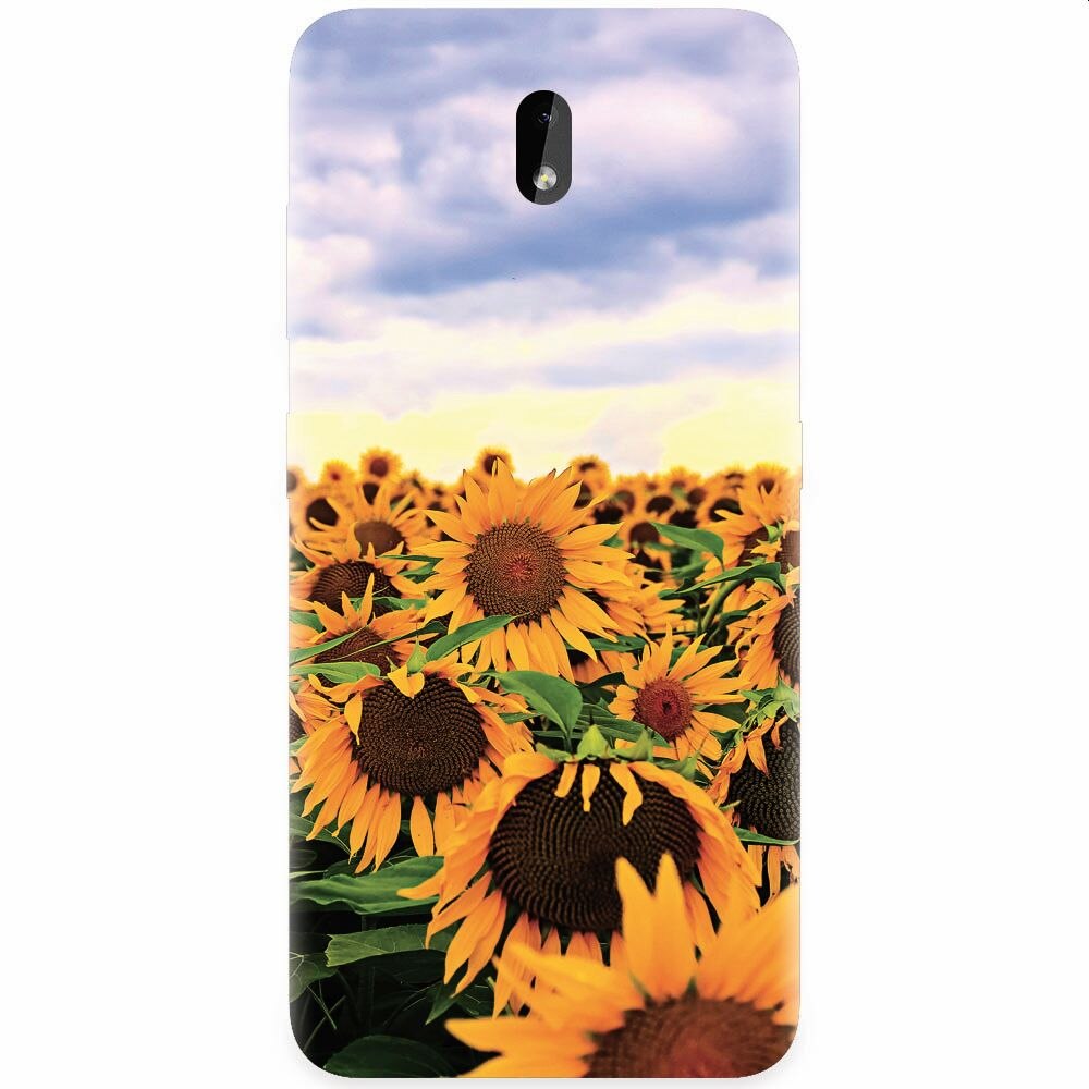 Husa silicon pentru Nokia 3.2, Sunflowers