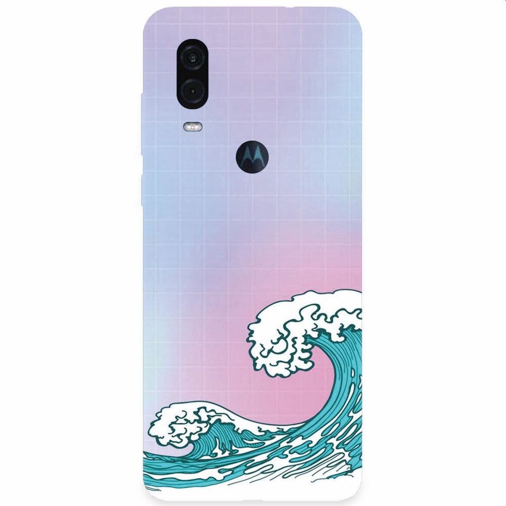 Husa silicon pentru Motorola One Vision, Waves